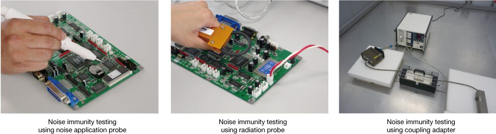 Noise immunity testing with Impulse Noise Simulator　