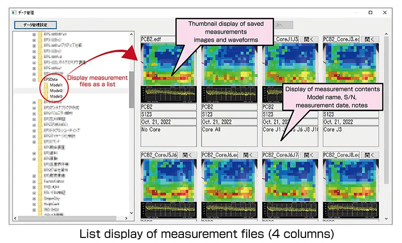 Measurement Files List